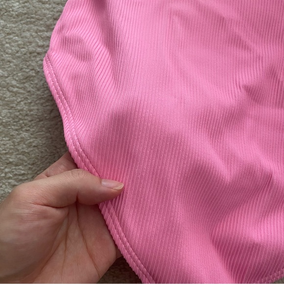 HIGH WAISTED RIBBED SWIM BOTTOMS - Picture 2 of 6